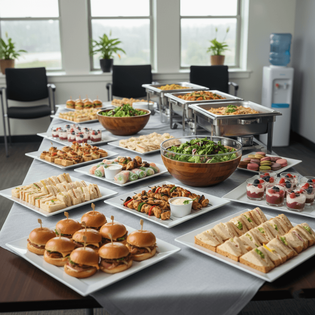 Custom catering platter from Esposito’s with fresh ingredients and delicious options.